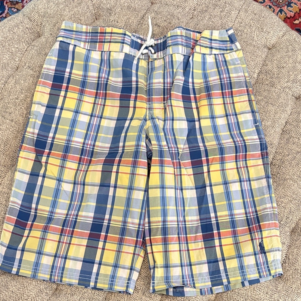 Polo Ralph Lauren plaid swim trunks size 18-20(XL)